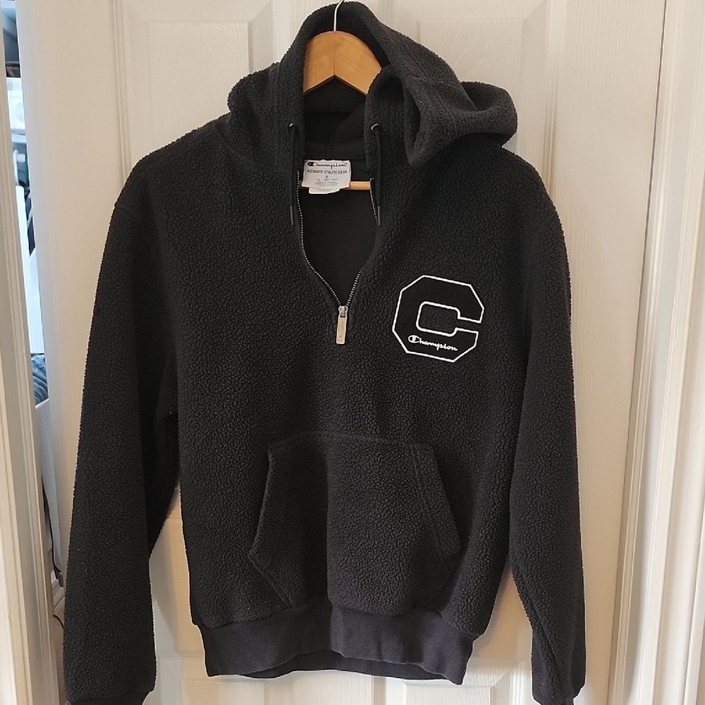 Champion Black Zip-Up Sweater